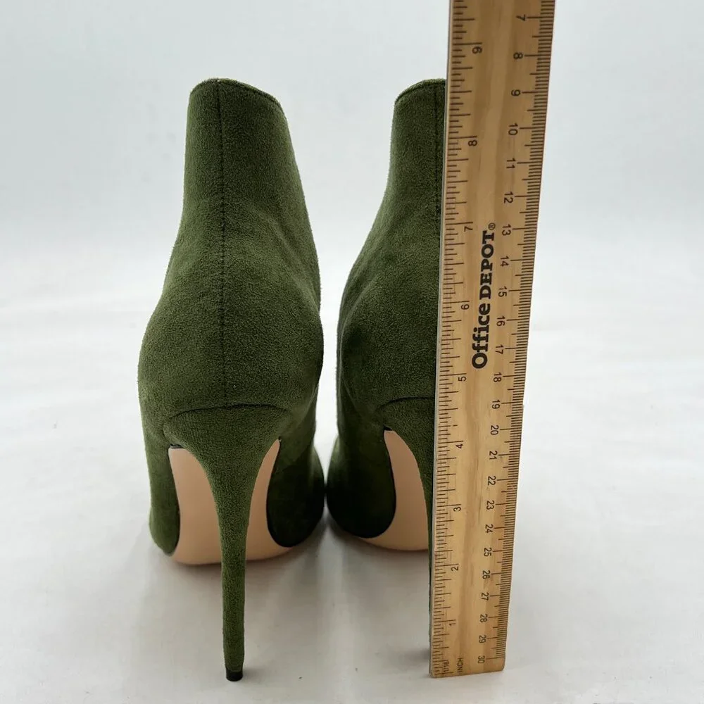 FSJ Olive Sexy Prom Pointy Toe High Heel Stiletto Pumps Closed Toe Party Shoes_5